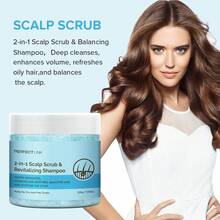 Perfectlink PERFECT LINK Oil Control & Cleansing 2-In-1 Scalp Scrub Balancing Shampoo | Exfoliating Sugar Crystals, Enriched With Coconut Oil, Aloe Vera And Mint Extracts, Deeply Cleanses The Scalp, Leaving It Shiny And Moisturized