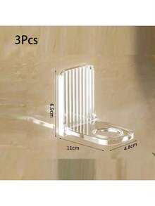 1件/3件装轻奢沐浴露瓶架可调节洗发水瓶架洗手液分配器挂钩壁挂式免打孔浴室浴室配件浴室工具 - 彩色 - 查看 10