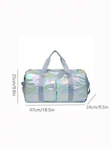 Large Capacity Travel Fitness Bag, Made Of Durable High-Quality Material, Multiple Pockets And Ergonomic Handle, Suitable For Gym, Sports And Weekend Trips - Solid Color Design, Sports Equipment Bag | Fashionable Gym Bag | Sturdy Handle, Gym Accessories, Multi-Color, Unisex