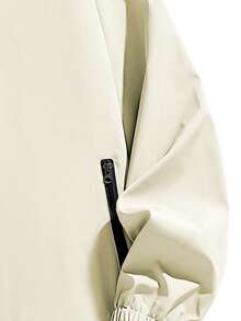 男士休闲户外轻薄字母印花风衣外套，春秋季 - 米色 - 查看 5