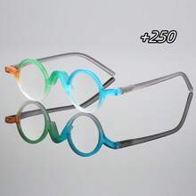 1 buc Ochelari de citit rotunzi retro pentru bărbați, vintage, mici, personalizați, eleganți, ușori, de înaltă calitate, vedere clară pentru computer, citit, jocuri, disponibili în 100-350 de grade