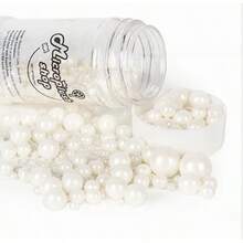 Perlas blancas rociadas, decoraciones para pasteles para hornear, adornos de helado y decoración de galletas, suministros para de boda LAZ9 - Mezclado - Ver 13