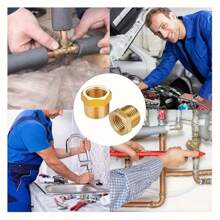 1/6/12pcs 3/4" To 1/2" Internal Threaded Adapter, Suitable For Kitchen, Bathroom, RV Plumbing And Various Piping Connections, High Pressure Pipe Connector