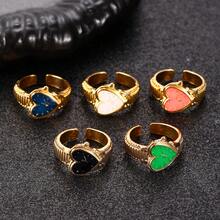 1pc Minimalist & Unique Painting Dial Watch Ring Set, Versatile Jewelry Accessory, Couple Gift - Multicolor - View 2