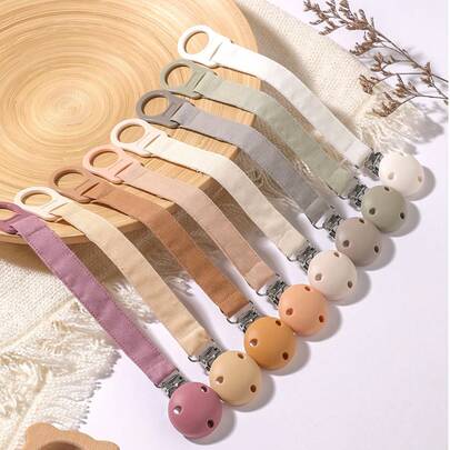 1 件装奶嘴夹，适合男孩和女孩的可爱图案，婴儿奶嘴夹通用安抚夹，适合万圣节、洗礼、感恩节、圣诞节礼物，婴儿洗礼家庭装饰礼物