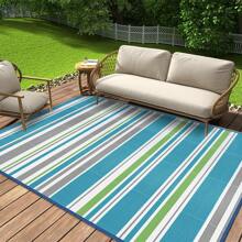 Tapete de plástico trançado para áreas externas, à prova d'água - Tapete para acampamento ao ar livre, caravana, tapete para varanda, deck, tapete para pátio, decoração de quintal, piqueniques, camping, jardim, volta às aulas