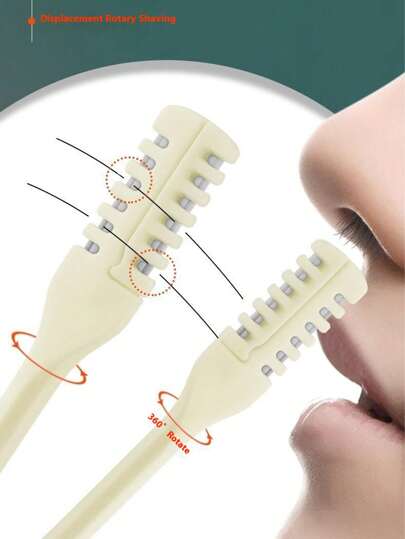 Set de 4 piezas/2 piezas: Cortador de pelo nasal, herramienta de eliminación de pelo nasal, afeitadora de pelo nasal, cortador de pelo nasal, cuchillo de pelo nasal, raspador de pelo nasal, kit de limpieza y eliminación de cera de oídos 2 en 1, pinzas de limpieza, herramienta de eliminación de pelo nasal, recortador de oídos manual portátil giratorio a 360°, apto para hombres y mujeres