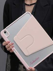 Ayotu 雙面可客製化平板保護殼，相容第10代 iPad，相容 iPad Air 4/5 (10.9 吋)，壓克力材質，抗彎折，可橫向與縱向旋轉，亦相容 11 吋 Pro 與第7/8/9代 (10.2 吋)，時尚多彩復古可愛簡約有趣，獨特個性化，適合送給他/她、男友、女友、家人、朋友、祖父母與愛人，適用於週年紀念與生日，個性化封面 - 彩色 - 查看 7