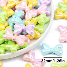 Suministros para hacer joyas con cuentas con estilo de mariposa para hacer collares, pulseras, llaveros, decoración de pasteles, estilo de verano