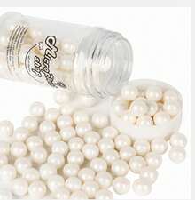 Perlas blancas rociadas, decoraciones para pasteles para hornear, adornos de helado y decoración de galletas, suministros para de boda LAZ9 - Mezclado - Ver 3
