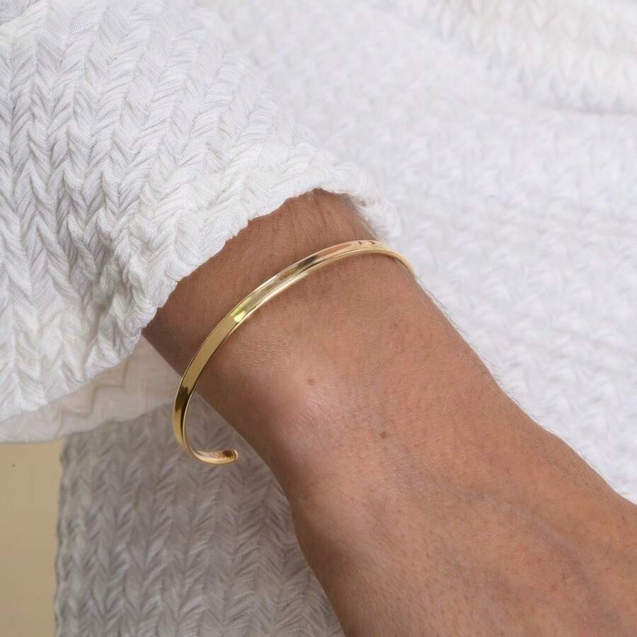 Contemporary Bracelet With 18k Gold Plating - Amarillo Oro - Ver 1