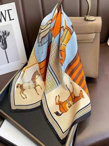 1pc High-End Feel Scarf Neck Protection Chiffon Scarf, Versatile Shawl Wrap Accessory, Summer