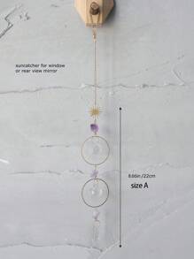 1pc AB Color Solar Catcher, Sun Catcher Crystal Ball Pendant, Window & Garden Decor Lighting Accessory