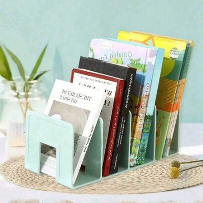 1 Kệ để đồ bằng Acrylic để bàn, Kệ sách đa năng, Kệ sách chống rung, Kệ sách di động có 4 ngăn cho phòng ngủ, phòng khách, trường học, ký túc xá, bàn làm việc, văn phòng phẩm, hồ sơ, nhà bếp, phòng tắm, sinh nhật, giáng sinh, halloween, quà tặng cho bạn cùng lớp