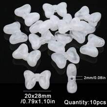 Suministros para hacer joyas con cuentas con estilo de mariposa para hacer collares, pulseras, llaveros, decoración de pasteles, estilo de verano