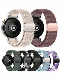 Mazoft 编织运动表带兼容三星 Galaxy Watch Band 7/FE/6/5/4/3 & Watch 5 Pro & 6/4 Classic & Gear S3/S2，20mm & 22mm 表带兼容三星手表 47mm 46mm 45mm 44mm 40mm 43/42/41mm 兼容华为