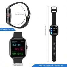 Eytlptoc Multi-Function Smart Watch For IOS And Android Devices: (Call/Dial), Step Counter, Calorie, Multiple Sports Modes, Remote Camera, Music Control, Alarm, Suitable For Women And Men, Smart Bracelet Fitness Tracker!