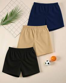 Young Boys Shorts - Navy Blue - View 2