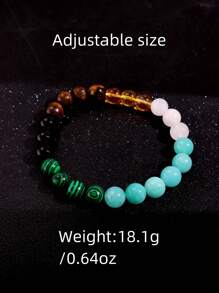 1 pieza Brazalete exclusivo de moda retro, creativo y de colores vivos para atraer dinero, adecuado para hombres en atuendos diarios, festivales y joyería de fiesta