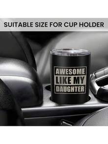 Best Dad Ever Dad Nutrition Facts, 20 OZ Stainless Steel Insulated Tumbler Mug With Lid, Travel Outdoor Sport Office, Gift For Father's Day Birthday Christmas - 爸爸3 - 查看 5