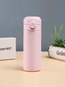 1pc Customized Stainless Steel Water Bottle, 420ml Personalized Name Insulated Cup, Customized Stainless Steel Water Bottle, Self-Customized Name Insulated Leak-Proof Stainless Steel Cup, Stainless Steel Bottle, Back To School, Party, Travel, School Water Bottle, Birthday, Graduation Ideal Gift, Boys, Girls, Teens Water Bottle Gift