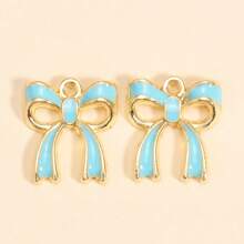 6 piezas de encantos de mariposa de esmalte de aleación lindos, accesorios para hacer joyería para mujeres DIY para aretes, pulseras y collares