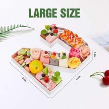 1pc 2025 Candy Number & Letter Cake Box, Suitable For Birthday/Party/Gathering/Weekend Party/Anniversary And Other Occasions