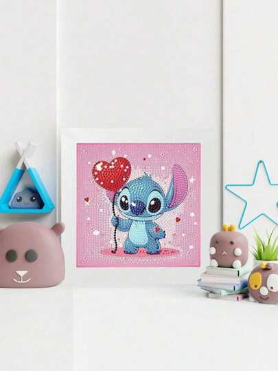Disney Pintura de diamantes de Stitch de Disney - Artesanía DIY decoración creativa e inteligente para dormitorio, sala de estar - Regalo/Cumpleaños
