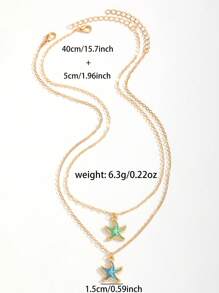 3 colores Collar de cadena de clavícula de mujer con colgante de cruz versátil y dulce, apto para fiesta, cita, playa, vacaciones y uso diario