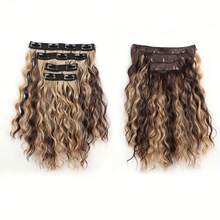 12 Inch Piece Hair Clip With Multiple Colors, Firmly Fixed And Not Easy To Loosen, Suitable For Women To Wear In Various Occasions All Saints' Day - Multicolor - View 9