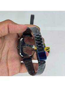 Men's Retro Vintage Classic Square Silver/Blue Watch - MSC ĐEN - Xem 6