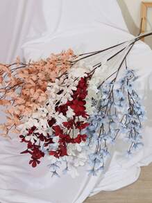 1pc Artificial Long Branch Flower, Apple Blossom, Fake Flower, For Party, Wedding Decoration, DIY Flower Arrangement, Gathering, Hotel, Flower Shop, Living Room, Bedroom, Dining Table, Garden And Home Decor