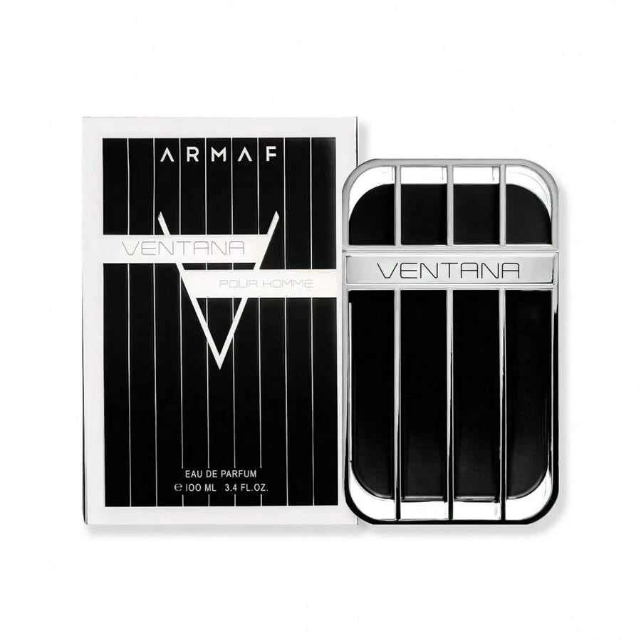 Armaf Ventana Pour Homme 男士淡香水喷雾 EDP 香水 3.4 盎司/100 毫升 葡萄柚柠檬薰衣草香水 优雅广藿香木质琥珀香味 持久实惠 时尚男友丈夫父亲兄弟生日毕业派对旅行 - EDP - 查看 1