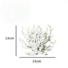 Adorno de planta de coral flexible de gran tamaño para pecera, decoración de paisajismo acuático para acuario