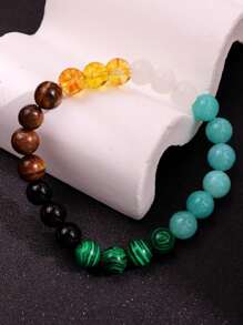 1 pieza Brazalete exclusivo de moda retro, creativo y de colores vivos para atraer dinero, adecuado para hombres en atuendos diarios, festivales y joyería de fiesta