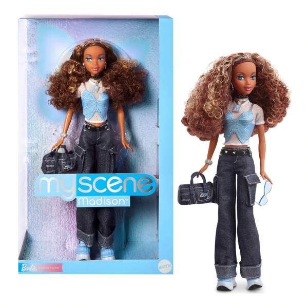 Mattel Barbie Classic Retro Collection - My Scene Vintage Dolls | Single Figure Collectible Gift For Girls | Classic Fashion, Multi-Character Options (Chelsea/Madison/Barbie)