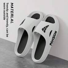 男士夏季拖鞋时尚防滑加厚耐磨透气家居拖鞋户外凉鞋休闲系带人字拖洗澡鞋 - 彩色 - 查看 17