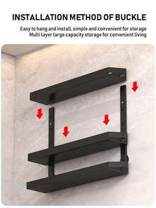 1pc Multifunctional Wall-Mounted Spice Rack - Rust-Proof Metal Hanging Storage Rack For Kitchen Cabinet And Behind The Door - Kitchen Accessories And Home Decoration - Multicolor - View 8