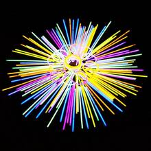 100支/套荧光棒 - 20厘米彩色霓虹荧光棒，适用于派对、酒吧、夜总会 | 塑料材质，圣诞派对装饰，无需电源 - 彩色 - 查看 9