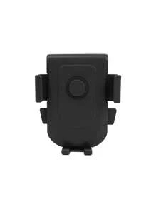 1PC Stroller Phone Holder, Shopping Cart Phone Holder - Fit On Handlebars - One-Hand Operation To Put On/Take Off Phone - 360 Degree Rotation - For All Phone Types For Stroller, Bike, Wheelchair, Walker, Scooter