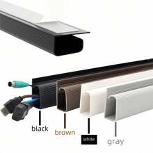 1 件装电线整理器托盘、游戏桌电缆管理整理器、电缆固定器、电线管道、隐藏式电缆布线、桌下电缆整理器、电线隐藏器、电缆槽、桌面电缆托盘