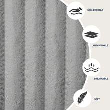 "133" Boneless Couch Sofa Set - U-Shaped 4-Piece Corduroy Couch With Chaise Lounge (Gray) - No Assembly Required, 8 Throw Pillows Included - Oversized Living Room Seating - Grey - View 8