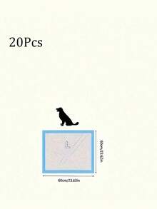 100 piezas Almohadillas para pañales de mascotas, Pañales desechables para perros, Alfombrillas de arena para gatos engrosadas, Adecuadas para el entrenamiento de mascotas, Evitan que las mascotas orinen en cualquier lugar, Mantienen la higiene del hogar, El mejor regalo diario para gatos y perros felices, También una opción ideal para regalos de cumpleaños y suministros para mascotas.