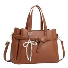 Women Top Handle Bags - 卡其色 - 查看 3
