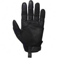 Full Finger Gloves For Outdoor Training, Sports, Climbing, Shooting, Hunting, Riding - 黑色 - 查看 3