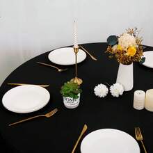 FXKS 8 Pack Round Tablecloth 120 "Round Polyester Tablecloth With Washable Fabric Stains And Anti-Wrinkle Tablecloth Round Table Clothing, Weddings, Banquets, Receptions, Dining