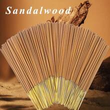29/77/129/189pcs Sandalwood Incense Sticks, Natural Bamboo Stick Incense, Suitable For Temple, Worship, Meditation, Indoor & Outdoor Home Use - Purify The Mind, Purify The Air, Relax And Meditate