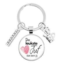 1 件玻璃教师钥匙扣，适合最可爱的老师，教师感谢礼物学校汽车配件可爱哥特 Y2k