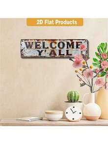 1 件复古金属标牌，质朴的金属墙饰，适合家居、农舍、门廊和卧室装饰，独特的礼物之选