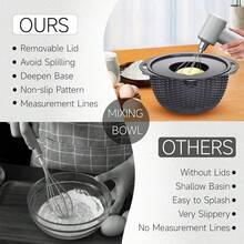 4-1 Colander With Bowl Set - Pasta Strainer - Colander For Kitchen - Strainers And Colanders Rice Strainer Fruit Cleaner Veggie Wash Sink Strainer Kitchen Essentials - Dark Grey - Multicolor - View 7